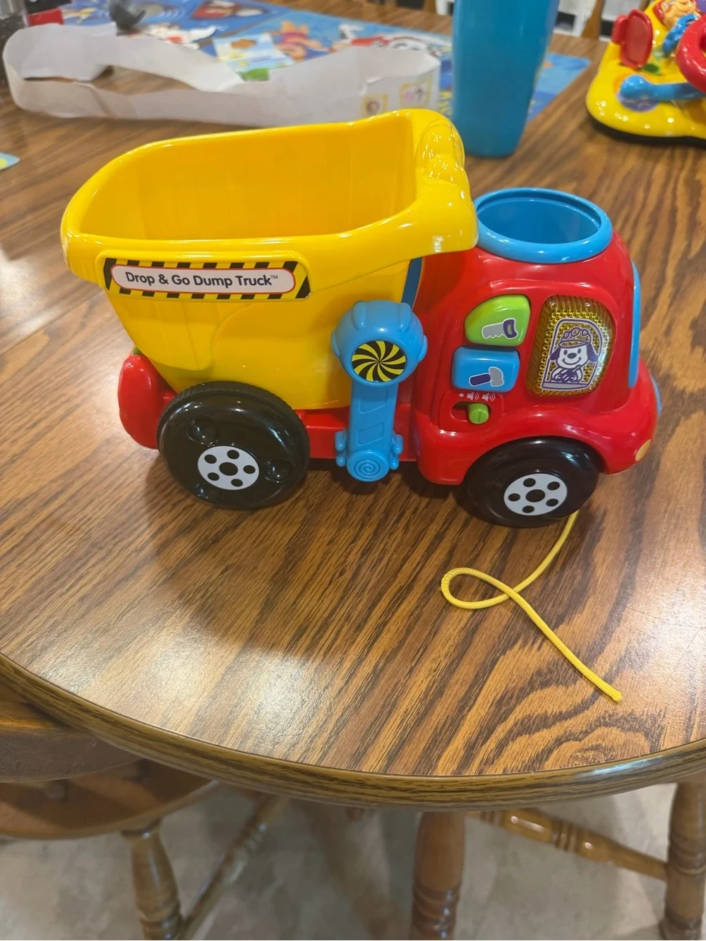 Vtech Drop and Go Dump Truck Yellow Educational Learning Toy